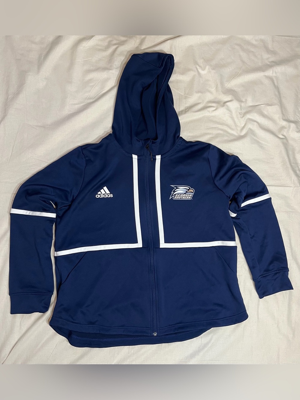 Georgia Southern Eagles Adidas Women’s Full Zip Jacket Hoodie Sweatshirt
